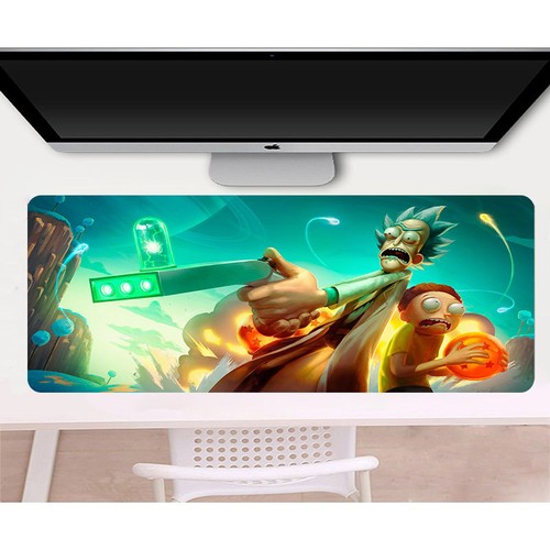 Anime gaming mouse pad rick - pad,