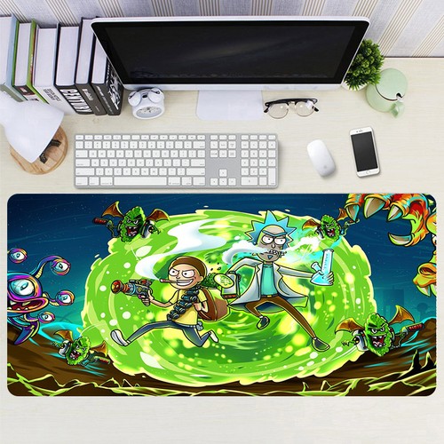 Anime gaming mouse pad rick - gaming,