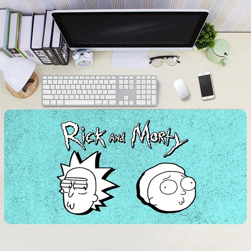 Anime gaming mouse pad rick - pad,