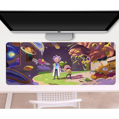 Anime gaming mouse pad - mouse, rick