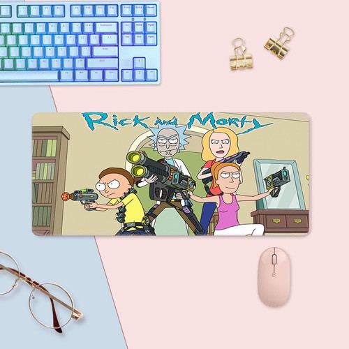 Anime gaming mouse pad - mouse, rick