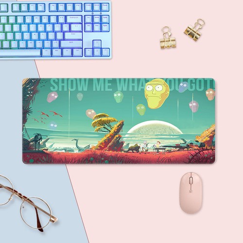 Anime gaming mouse pad - pad, rick